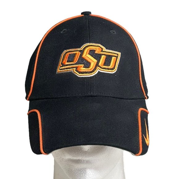 NIKE Legacy 91 Dri-Fit Hat OSU OK State Black Orange Mens Adjustable Embroidered - Picture 1 of 9